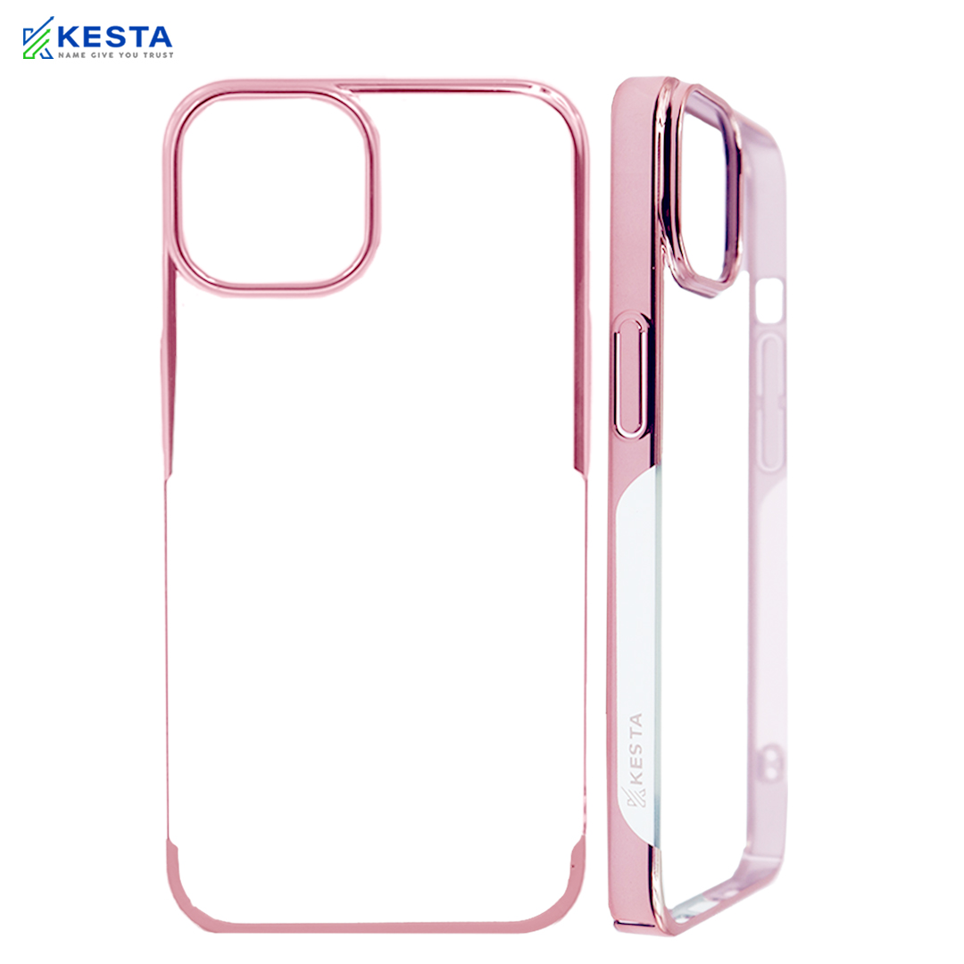 iPhone 16 Pro Max Cover - Noble Pink Tranparent Case (Anti Fingerprint Coating)